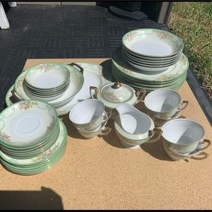 Meito China hand painted China set